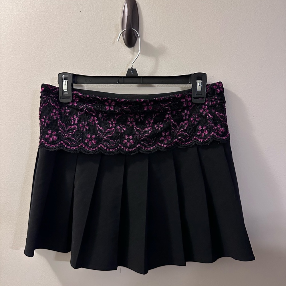 VINATEGE Gothic Style Skirt with Lace